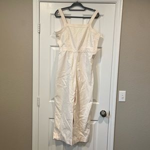 Gap cream colored overalls.  Never worn.